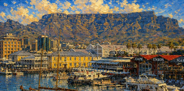 Painterly regional illustration of Africa for Americans moving abroad with Sunshine Dream.